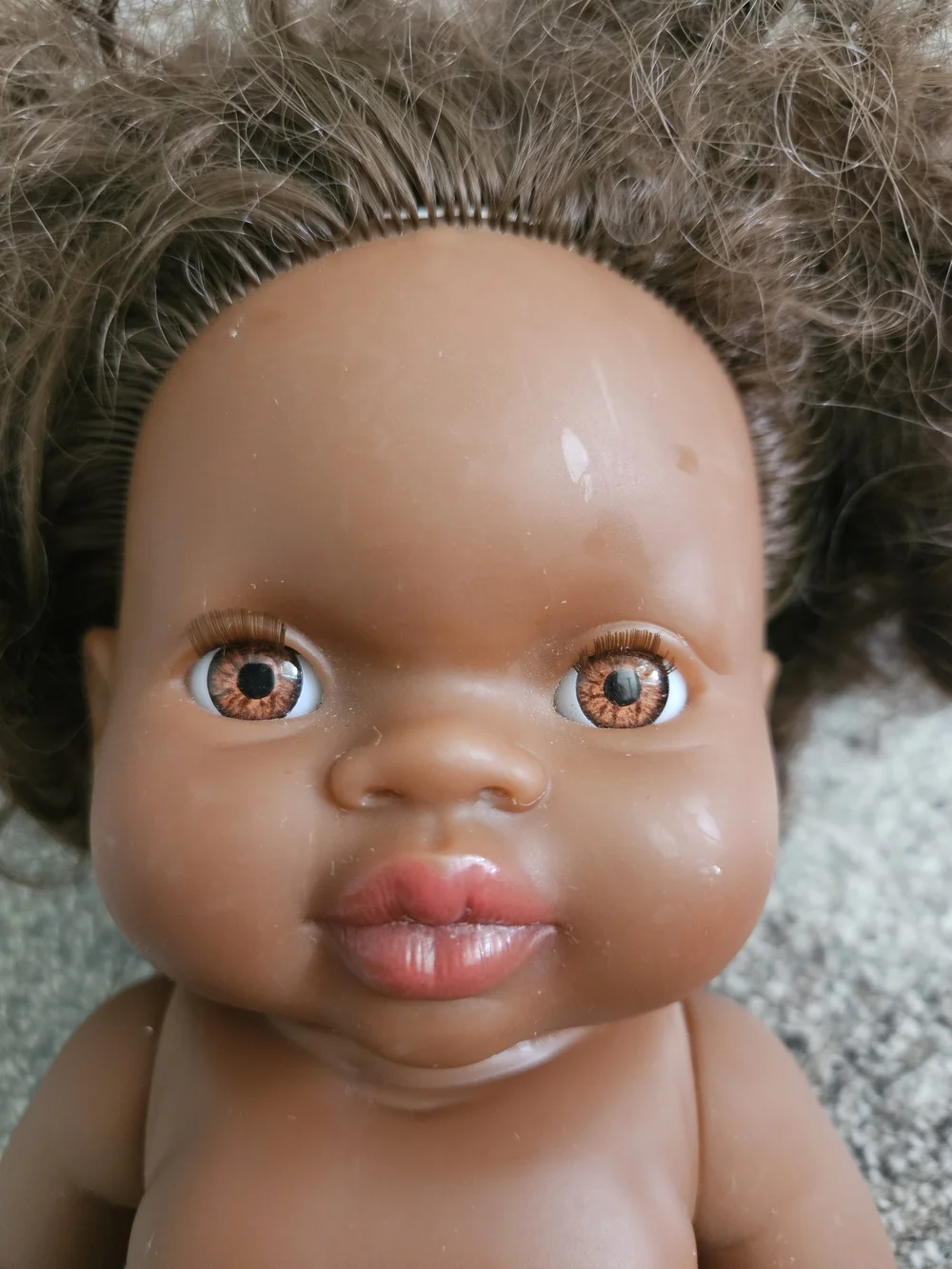 Marley 34cm Anatomically Correct Baby Doll - Brown